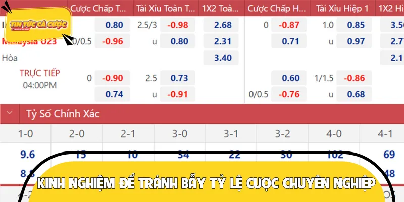 Một số kinh nghiệm hay để tránh cái bẫy kèo dụ thường trực