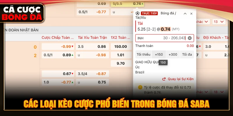 Tổng hợp những loại kèo phổ biến thường xuất hiện trong bóng đá Saba